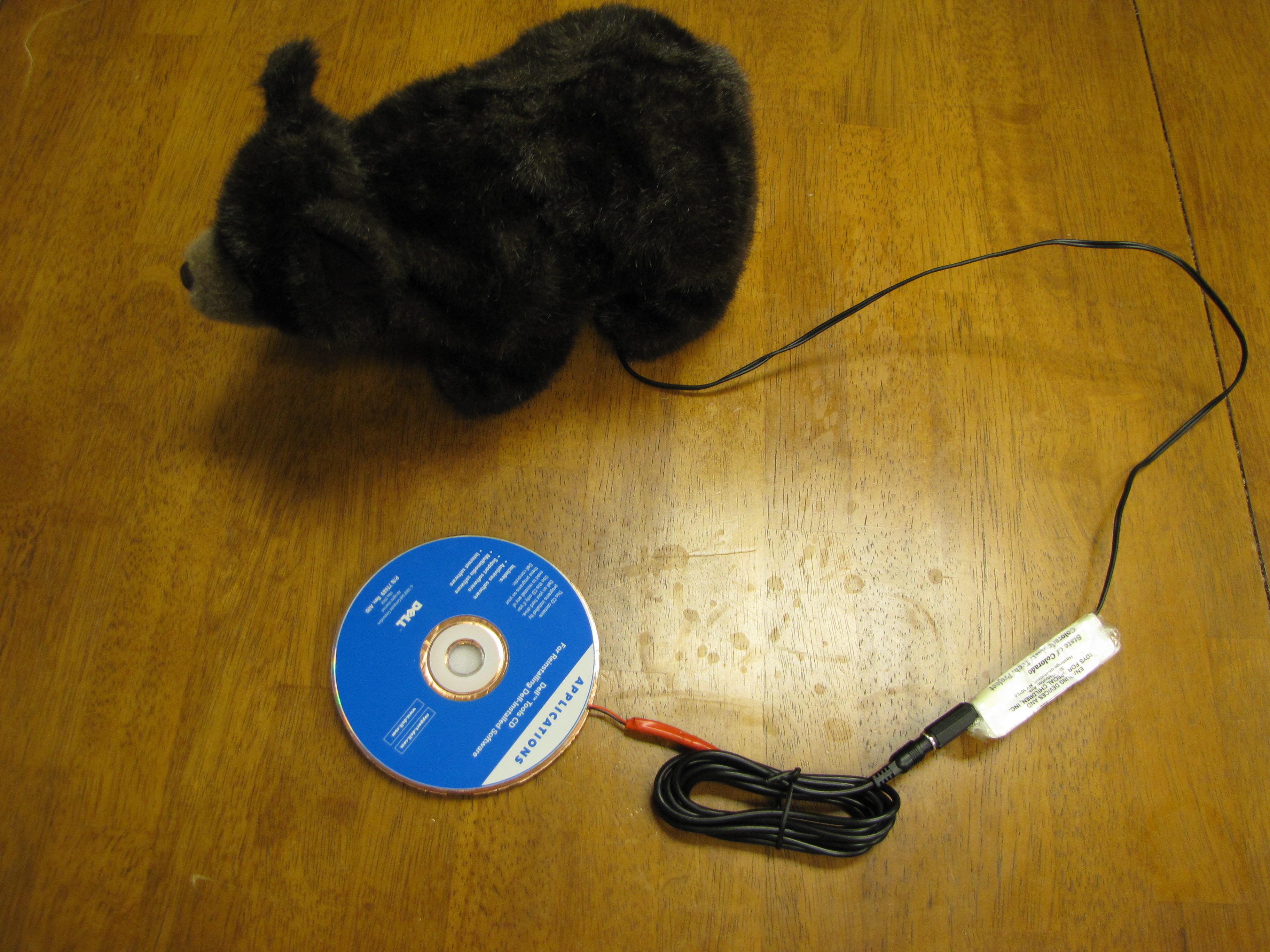 CD switch connected to a toy